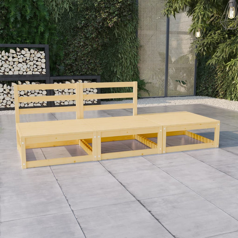 3-delige Loungeset massief grenenhout MeubelReus