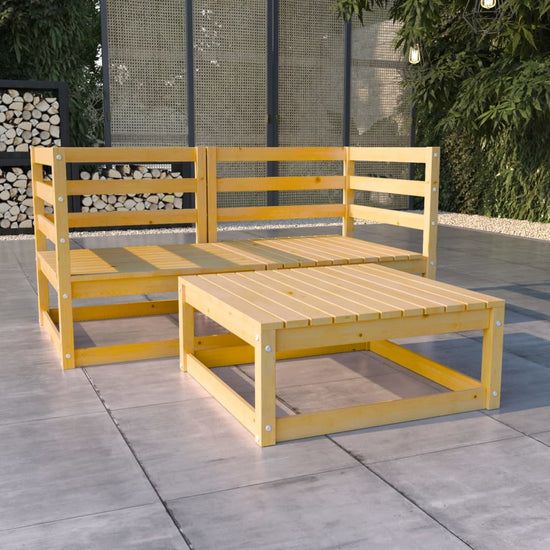 3-delige Loungeset massief grenenhout MeubelReus
