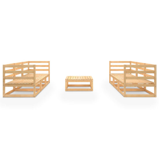 7-delige Loungeset massief grenenhout MeubelReus