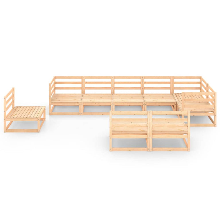 9-delige Loungeset massief grenenhout MeubelReus