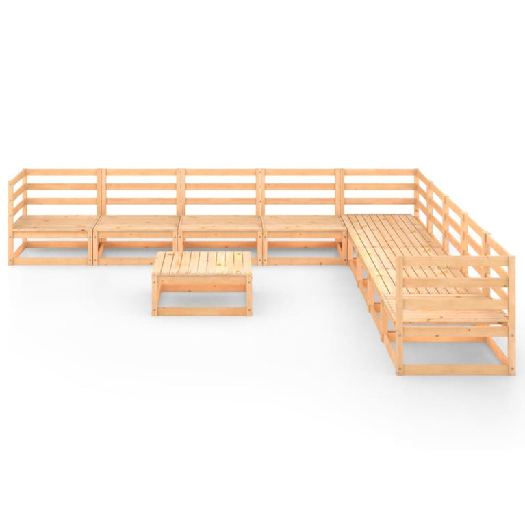 9-delige Loungeset massief grenenhout MeubelReus