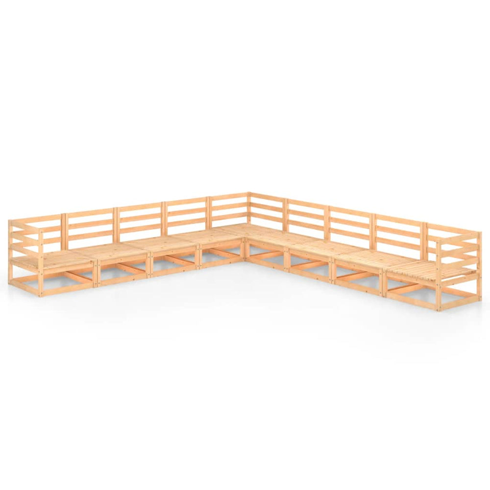 9-delige Loungeset massief grenenhout MeubelReus