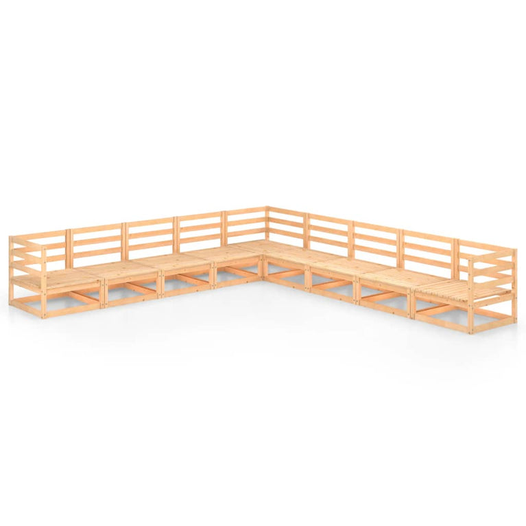 9-delige Loungeset massief grenenhout MeubelReus