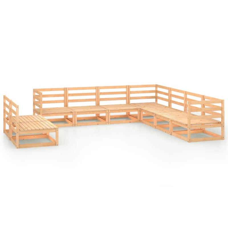 9-delige Loungeset massief grenenhout MeubelReus