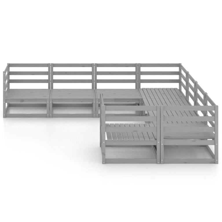 8-delige Loungeset massief grenenhout MeubelReus