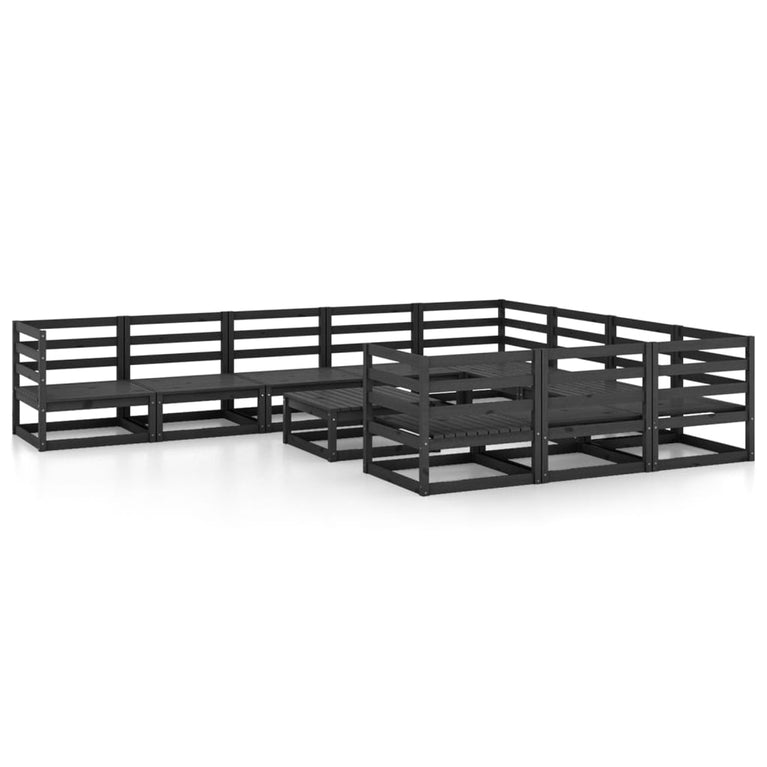 11-delige Loungeset massief grenenhout