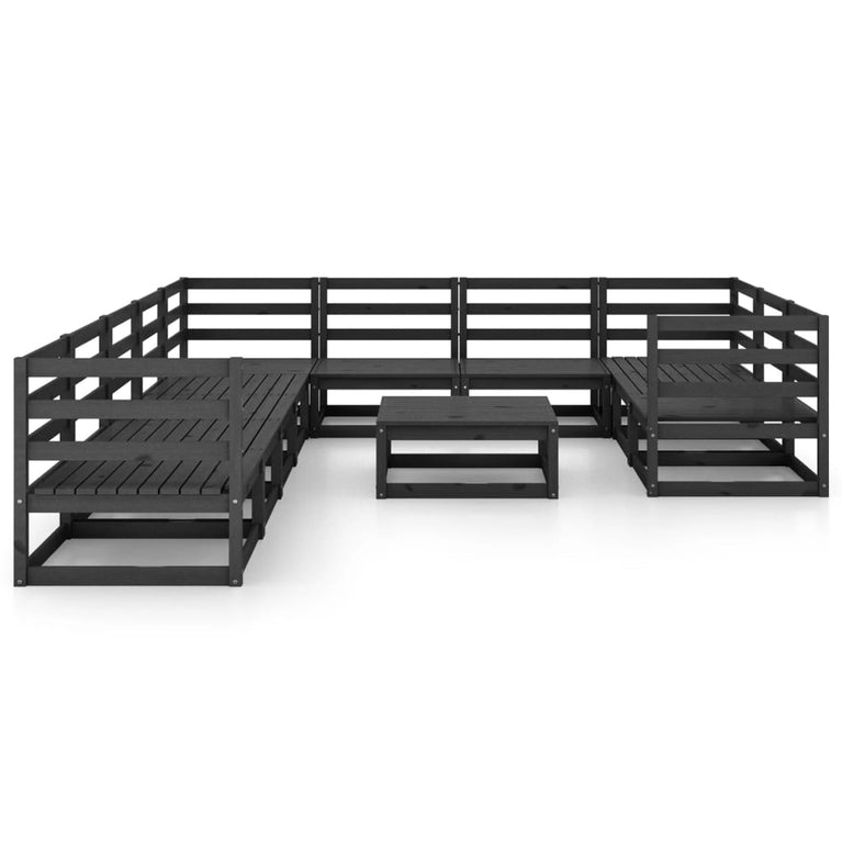 11-delige Loungeset massief grenenhout