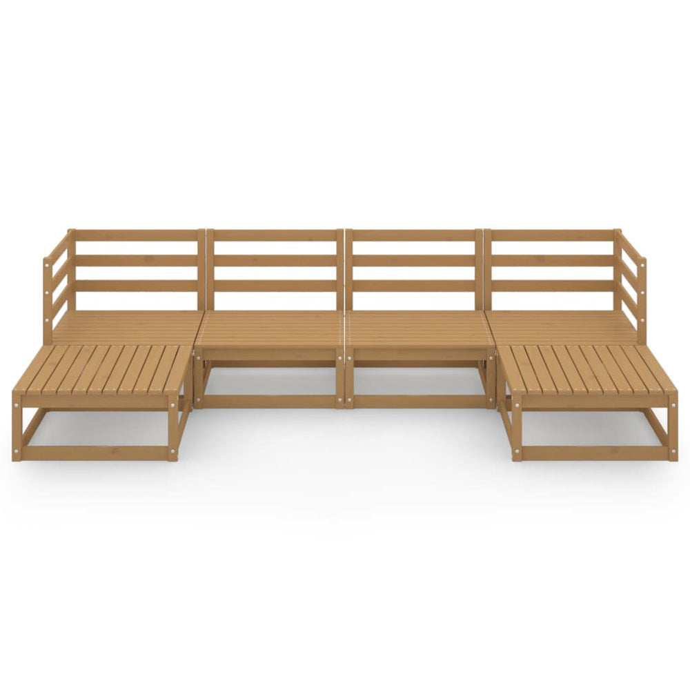 6-delige Loungeset massief grenenhout MeubelReus