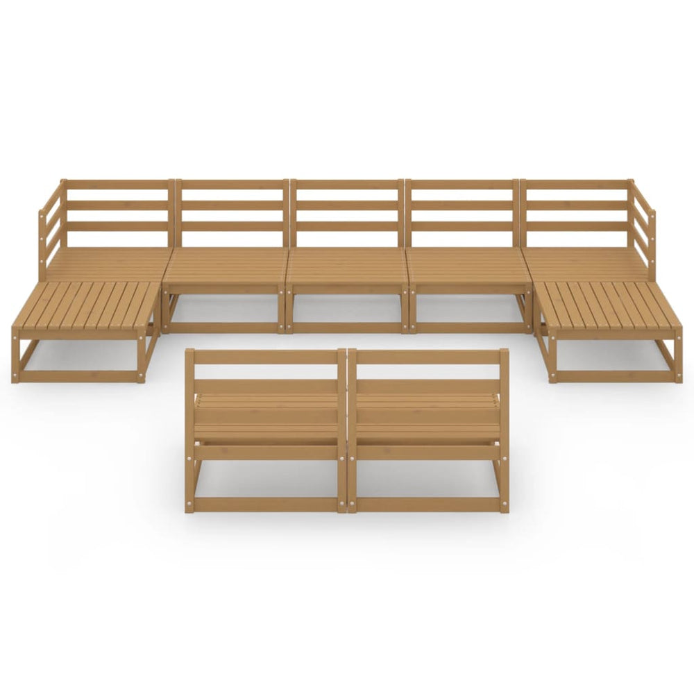 9-delige Loungeset massief grenenhout MeubelReus