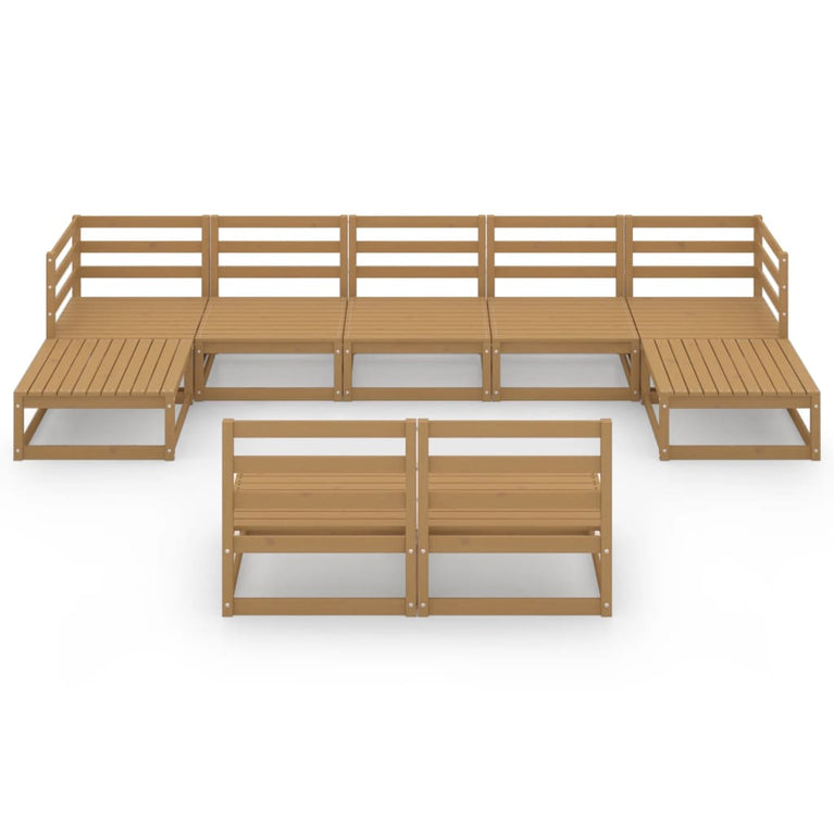 9-delige Loungeset massief grenenhout MeubelReus