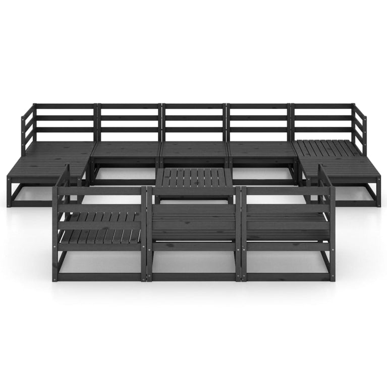 11-delige Loungeset massief grenenhout