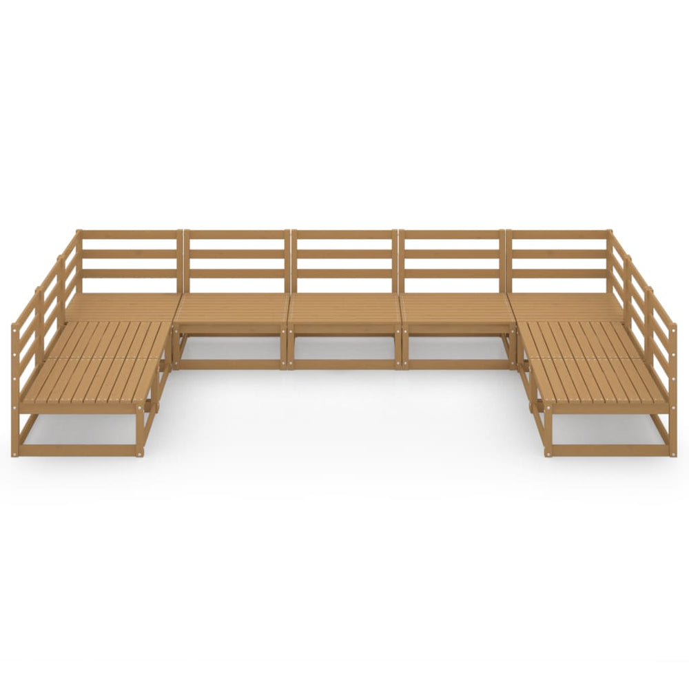 9-delige Loungeset massief grenenhout MeubelReus