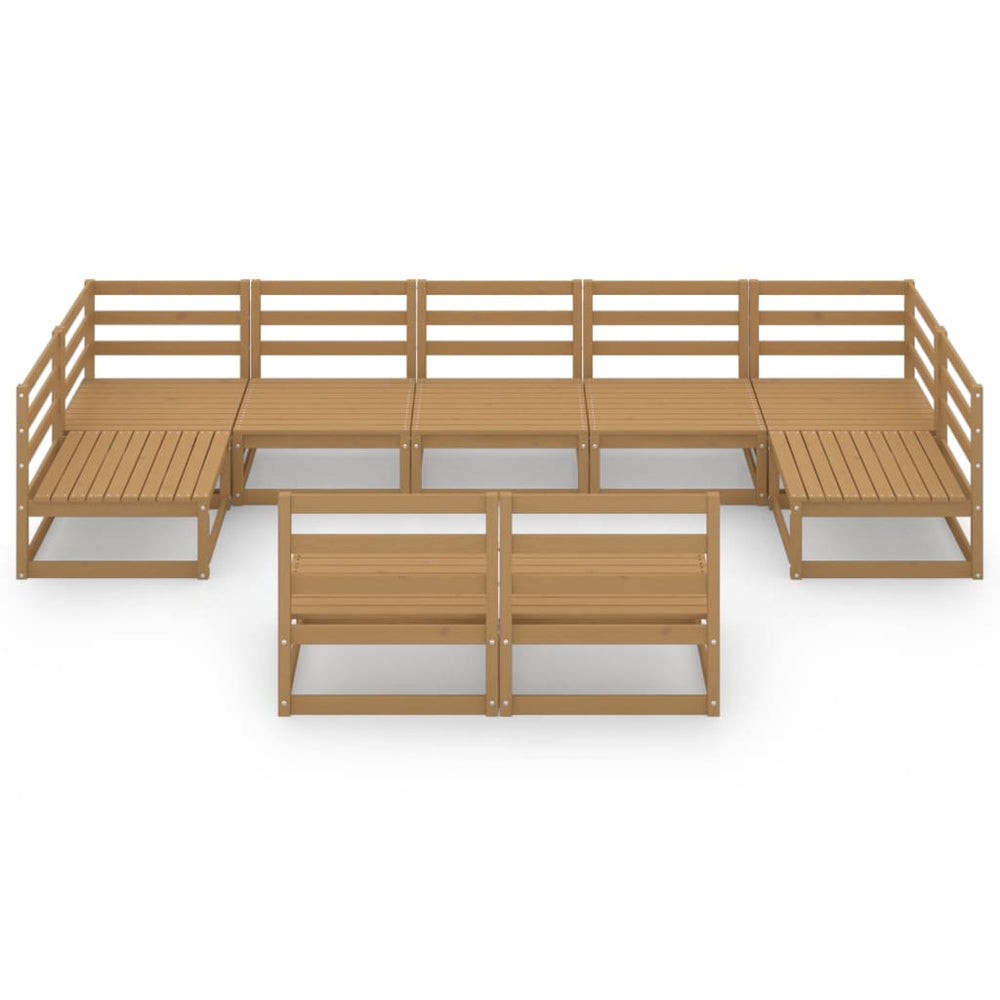 9-delige Loungeset massief grenenhout MeubelReus