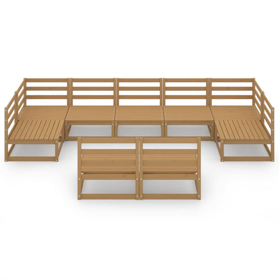 9-delige Loungeset massief grenenhout MeubelReus