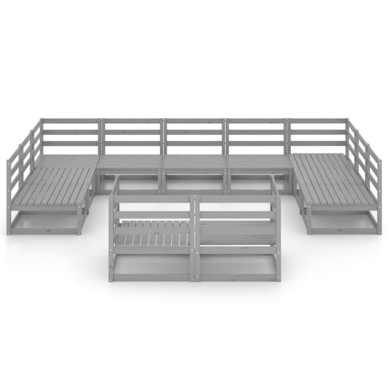 11-delige Loungeset massief grenenhout