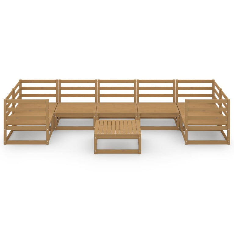 8-delige Loungeset massief grenenhout MeubelReus