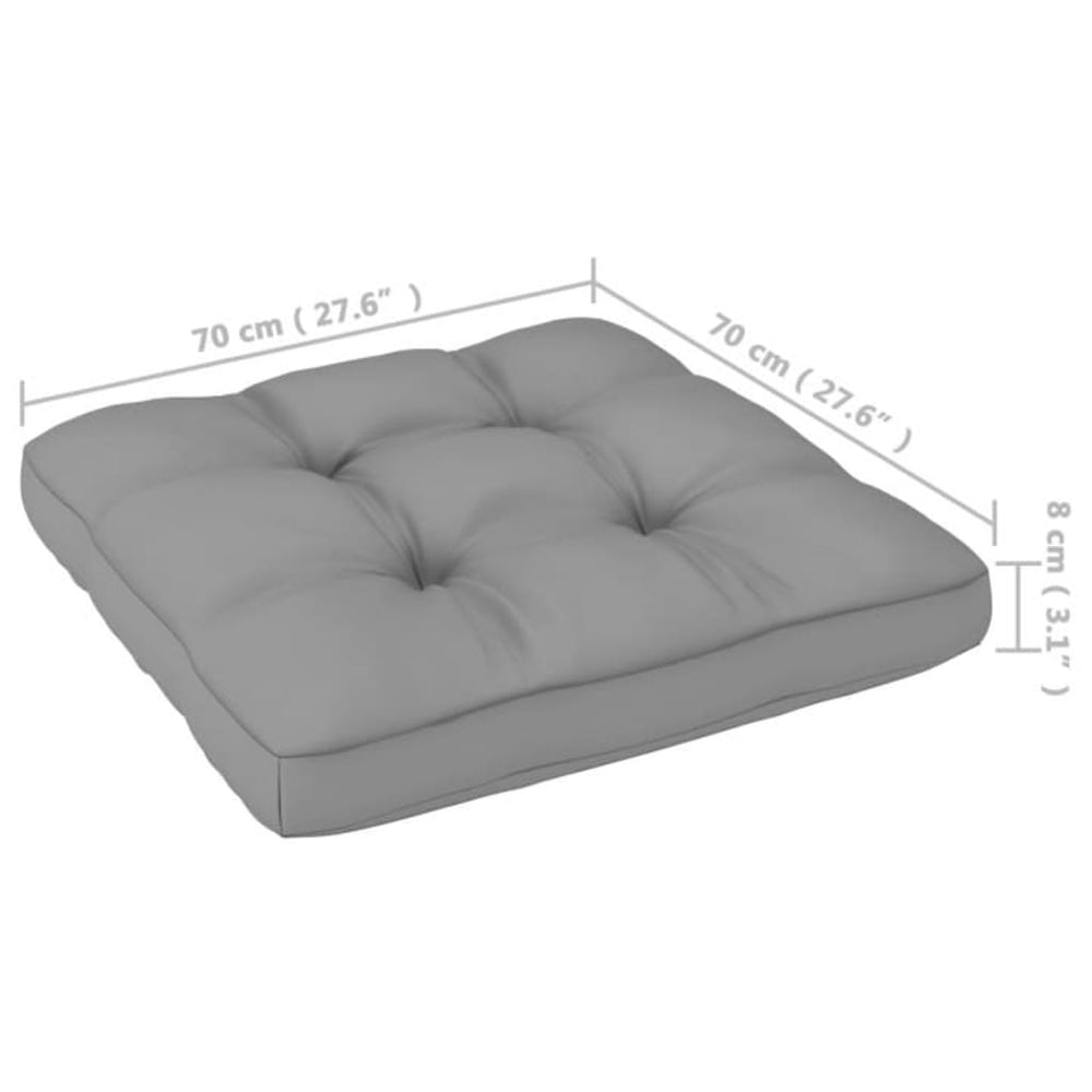 3-delige Loungeset met kussens massief grenenhout MeubelReus