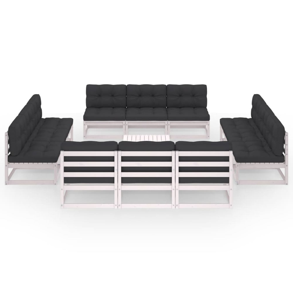 13-delige Loungeset met kussens massief grenenhout MeubelReus