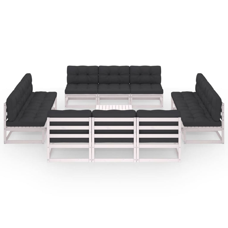 13-delige Loungeset met kussens massief grenenhout MeubelReus