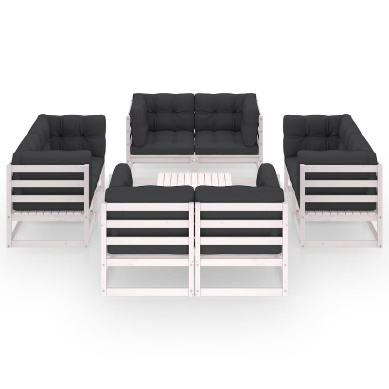 9-delige Loungeset met kussens massief grenenhout MeubelReus