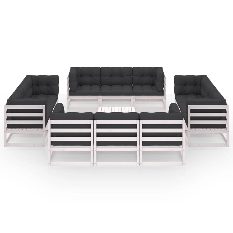 13-delige Loungeset met kussens massief grenenhout MeubelReus