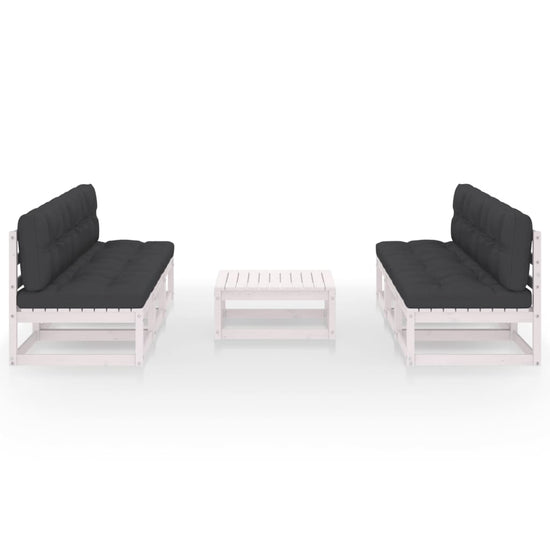 7-delige Loungeset met kussens massief grenenhout MeubelReus