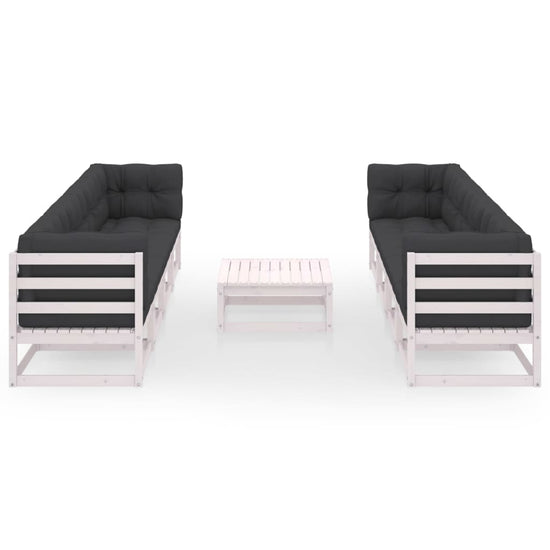 9-delige Loungeset met kussens massief grenenhout MeubelReus