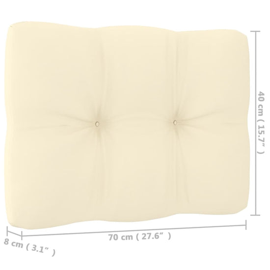 8-delige Loungeset met kussens massief grenenhout 