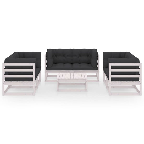 7-delige Loungeset met kussens massief grenenhout MeubelReus