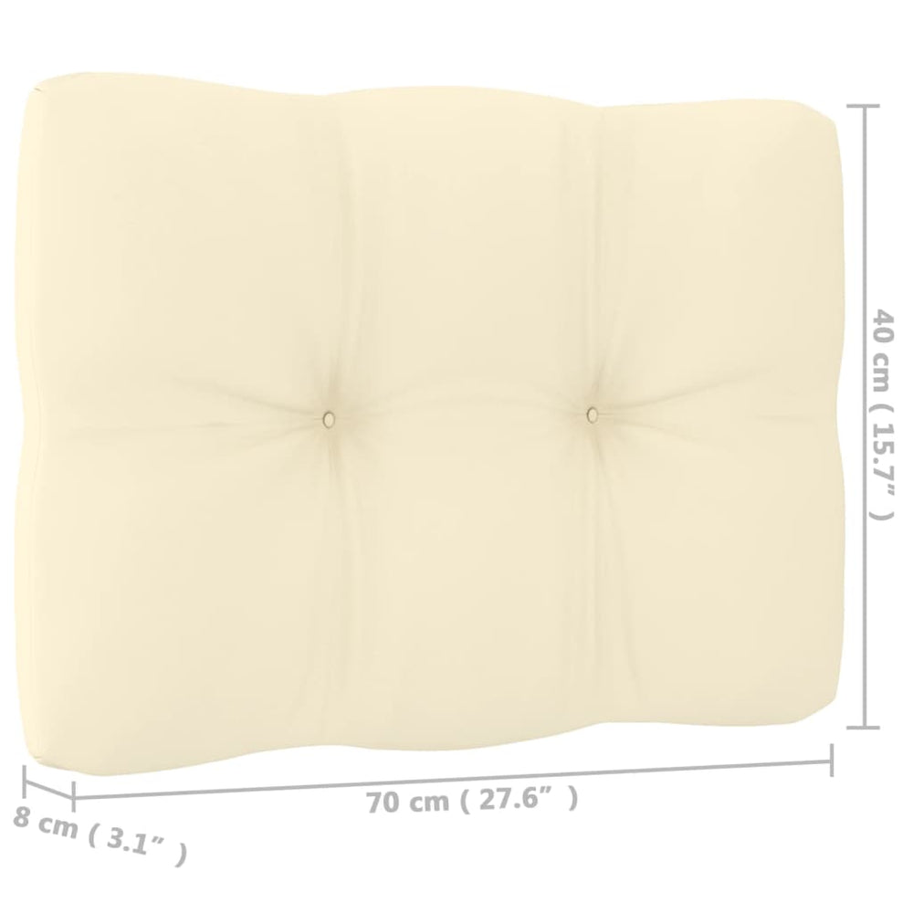 8-delige Loungeset met kussens massief grenenhout 