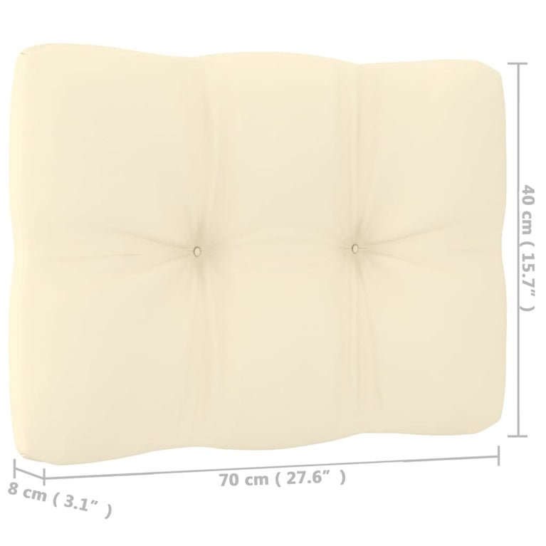 8-delige Loungeset met kussens massief grenenhout honingbruin 