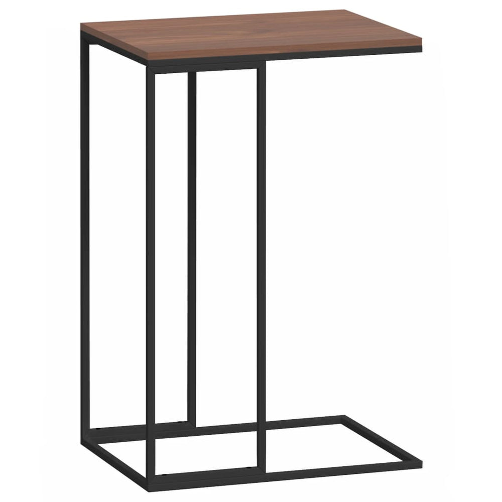 Bijzettafel 40x30x59 cm bewerkt hout zwart MeubelReus