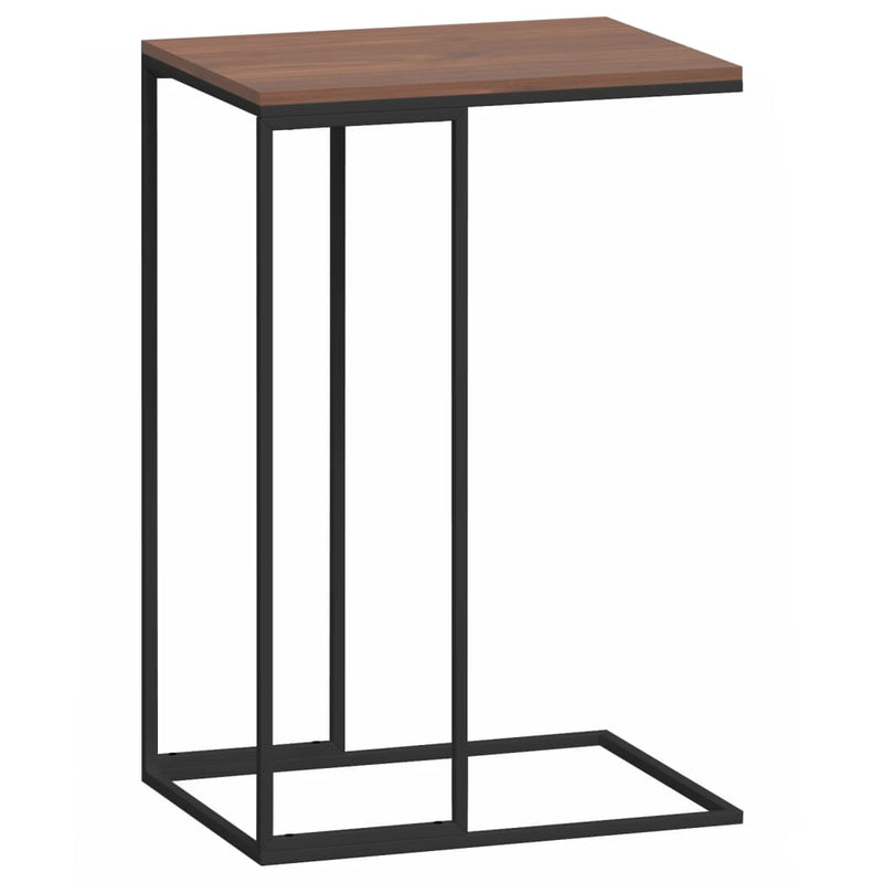 Bijzettafel 40x30x59 cm bewerkt hout zwart MeubelReus