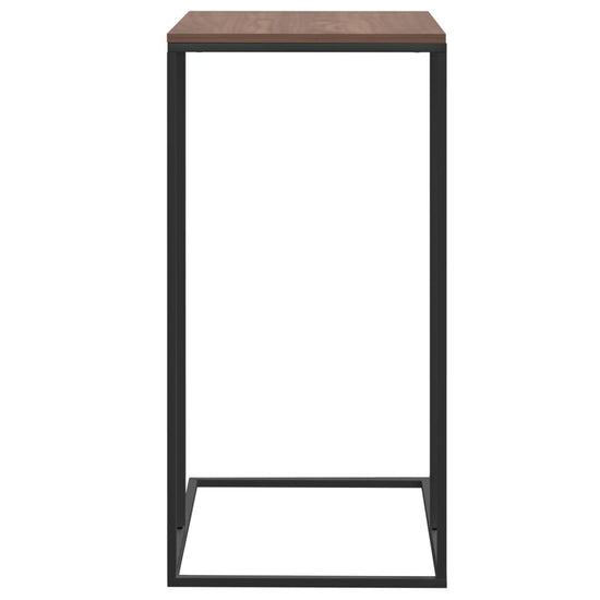 Bijzettafel 40x30x59 cm bewerkt hout zwart MeubelReus
