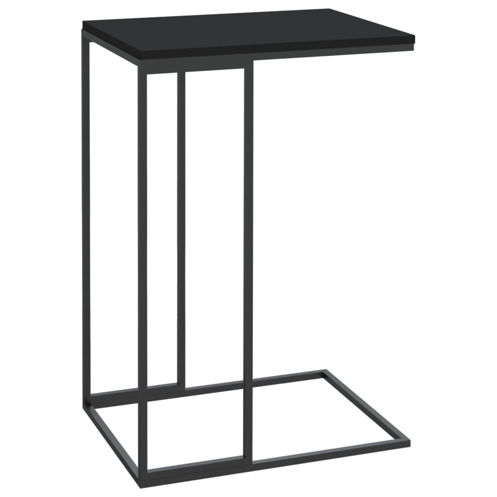 Bijzettafel 40x30x59 cm bewerkt hout zwart MeubelReus
