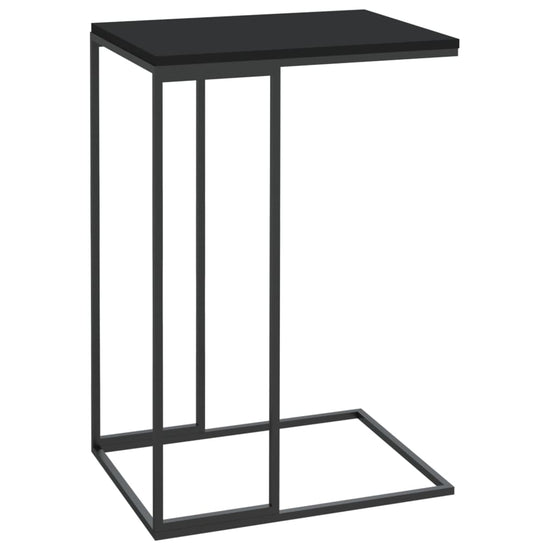 Bijzettafel 40x30x59 cm bewerkt hout zwart MeubelReus