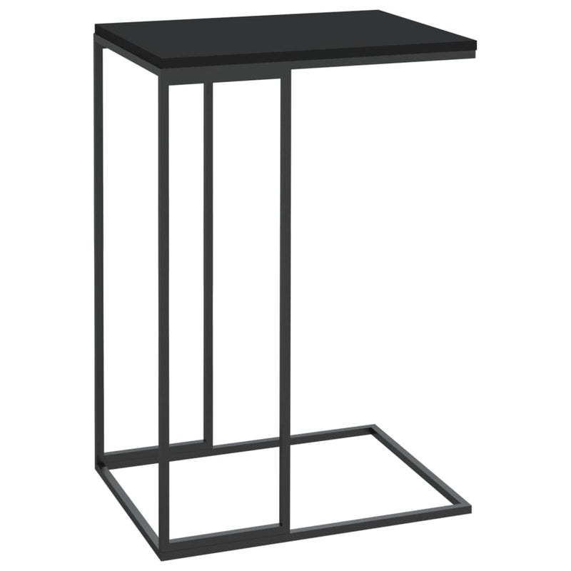 Bijzettafel 40x30x59 cm bewerkt hout zwart MeubelReus
