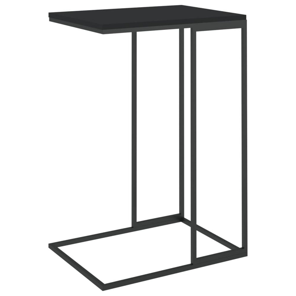 Bijzettafel 40x30x59 cm bewerkt hout zwart MeubelReus
