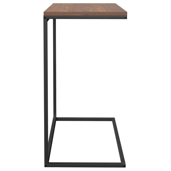 Bijzettafel 55x35x66 cm bewerkt hout zwart MeubelReus