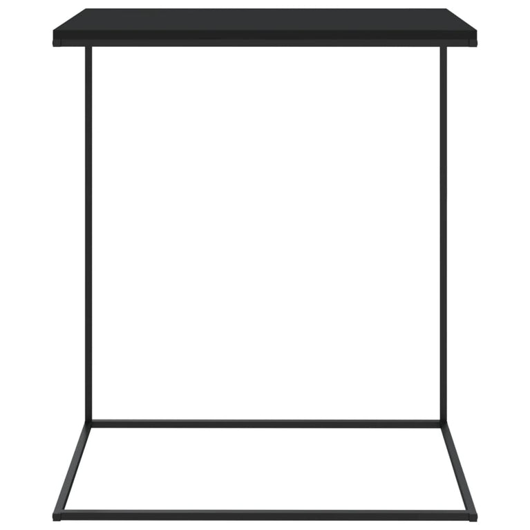Bijzettafel 55x35x66 cm bewerkt hout zwart