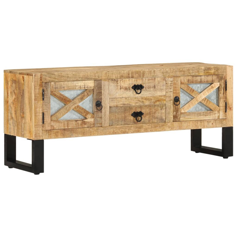 Tv-meubel 110x30x45 cm ruw mangohout MeubelReus