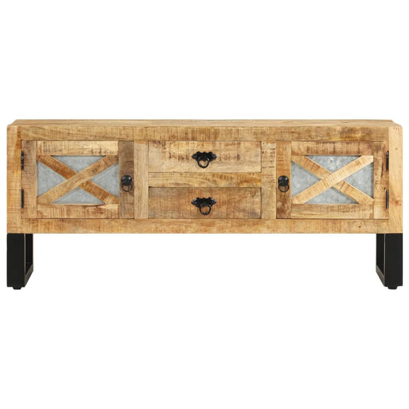 Tv-meubel 110x30x45 cm ruw mangohout MeubelReus