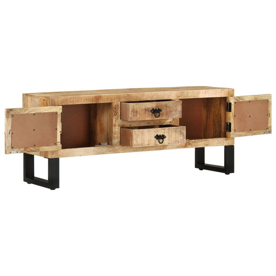 Tv-meubel 110x30x45 cm ruw mangohout MeubelReus