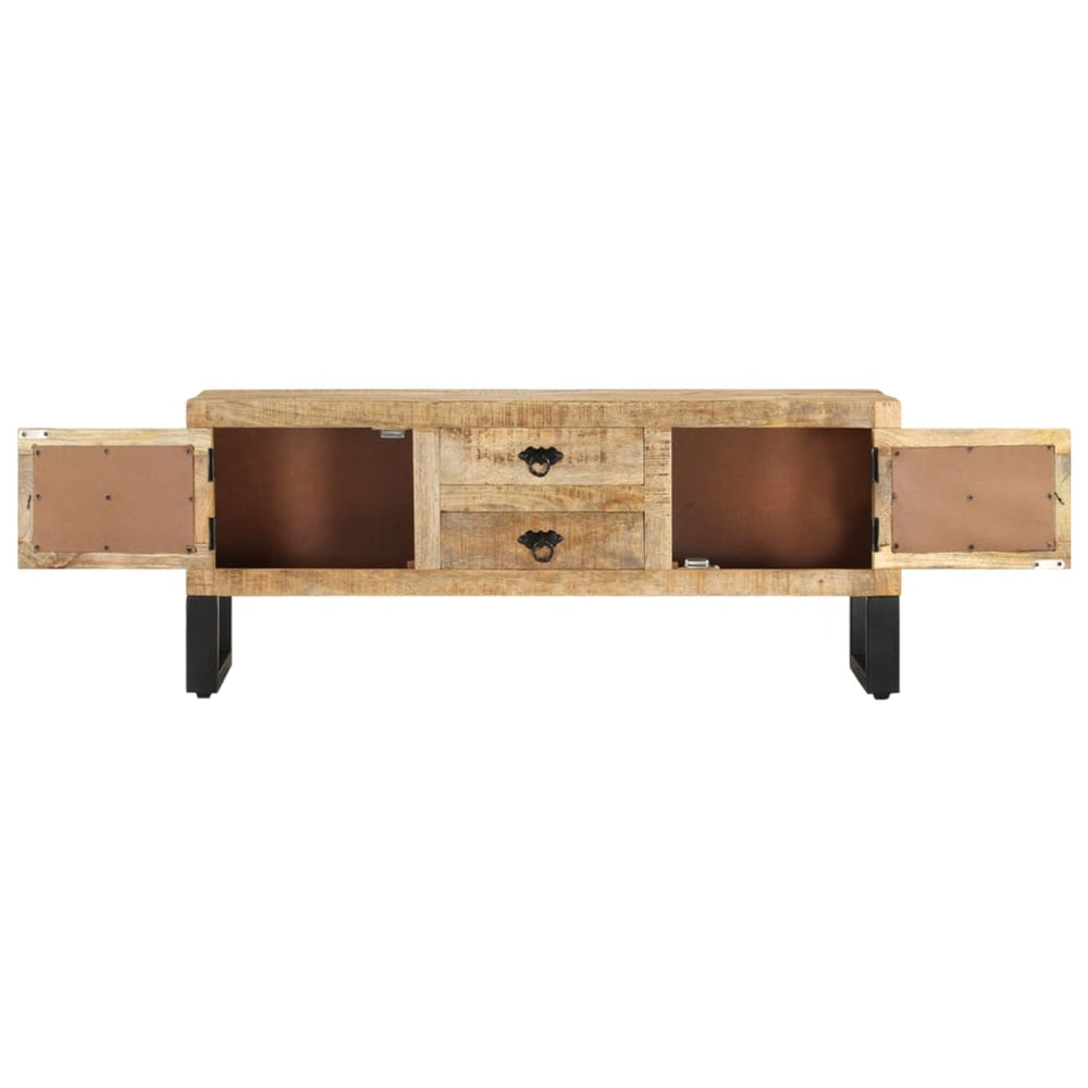 Tv-meubel 110x30x45 cm ruw mangohout MeubelReus