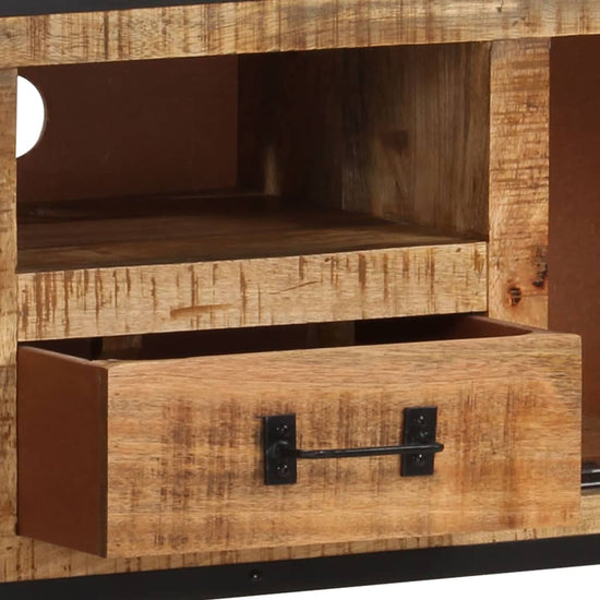 Tv-meubel 110x31x46 cm ruw mangohout MeubelReus