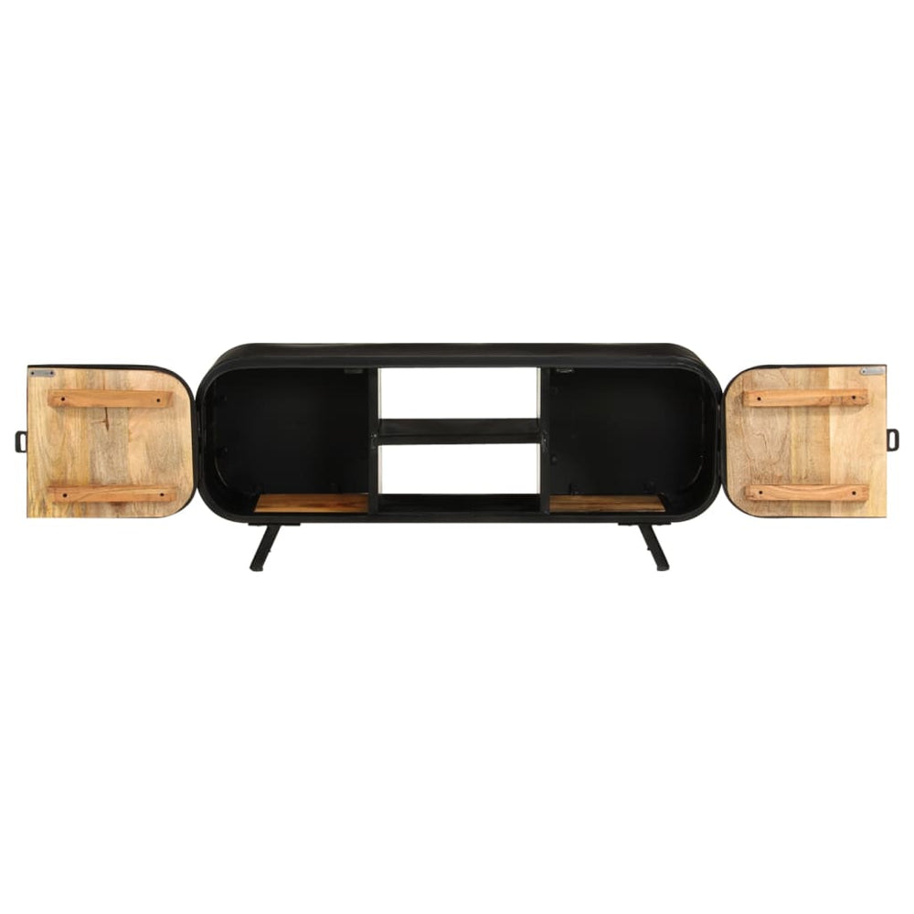 Tv-meubel 110x30x45 cm ruw mangohout MeubelReus