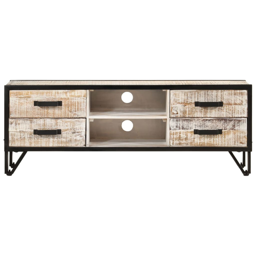 Tv-meubel 110x30x41 cm massief acaciahout MeubelReus