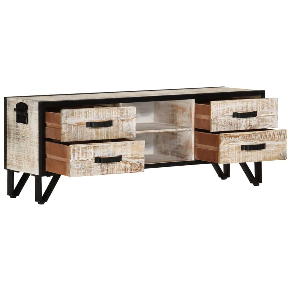 Tv-meubel 110x30x41 cm massief acaciahout MeubelReus