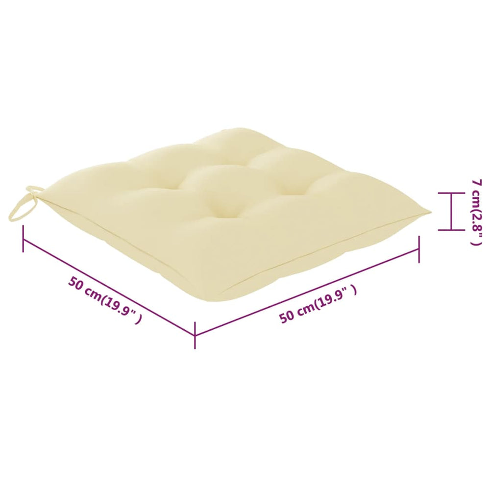 Tuinstoelen 8 st met kussens massief acaciahout MeubelReus