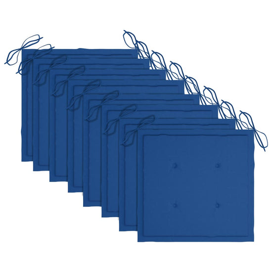 Tuinstoelen 8 st met kussens massief acaciahout grijs MeubelReus